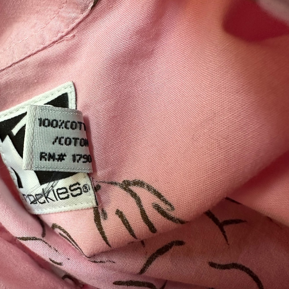Rockies Womens Pink Horse Print Western Pearl Snap Shirt Long Sleeve Cotton S - Picture 9 of 10